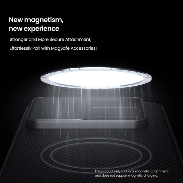 Maska za Samsung A56 5G/ A566B Nillkin CamShield Pro Magnetic crna - 617139