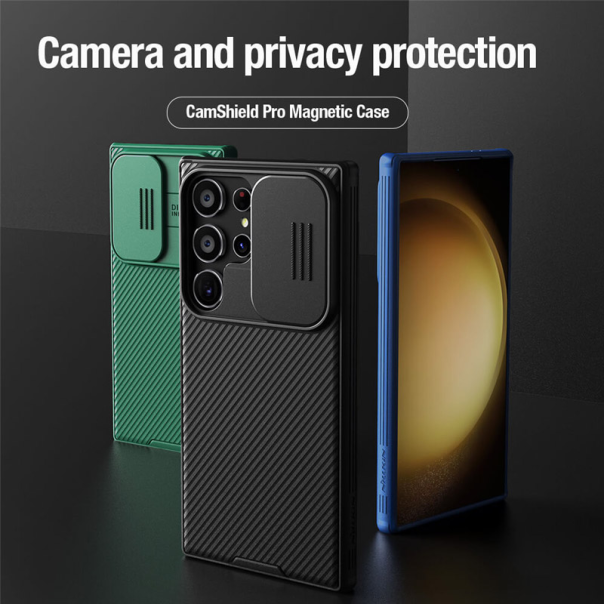 Maska za Samsung S24 Ultra/ S928B Nillkin CamShield Pro Magnetic crna - 607693