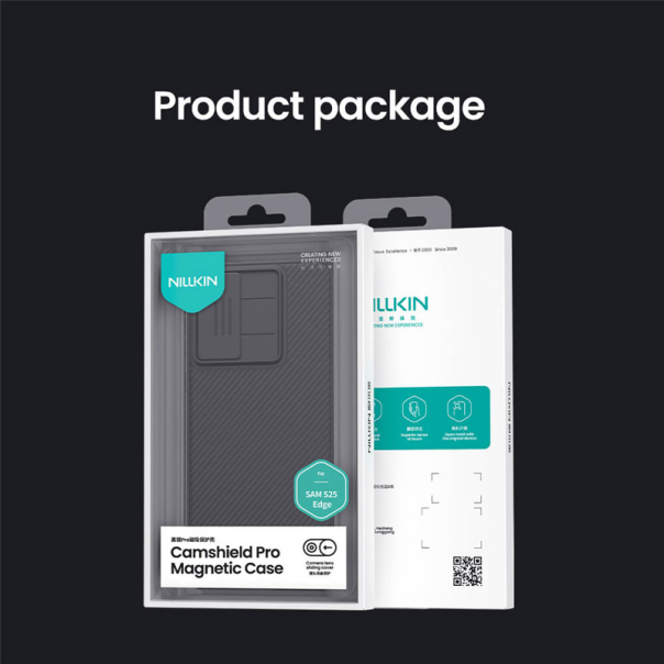 Maska za Samsung S25 Edge Nillkin CamShield Pro Magnetic crna - 617382