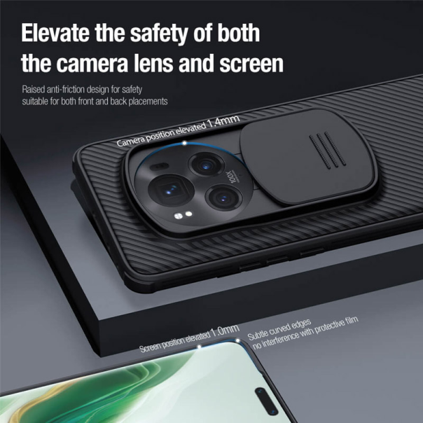 Maska za Honor Magic 6 Pro Nillkin CamShield Pro crna - 610428