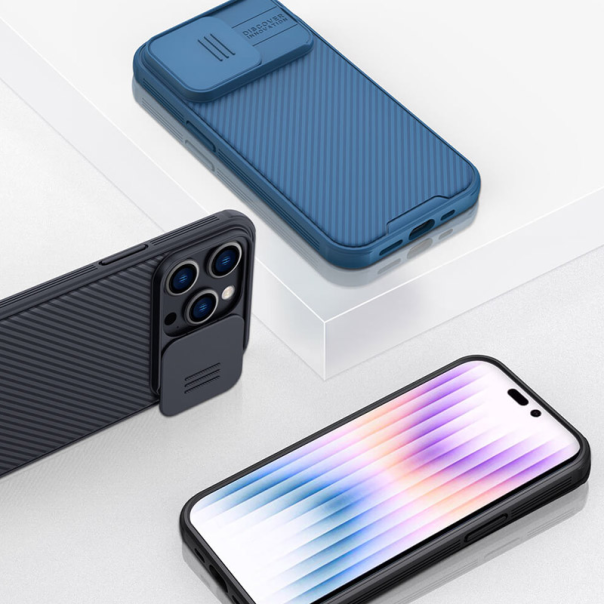 Maska za iPhone 14 Pro Nillkin CamShield Pro tamno zelena - 203465