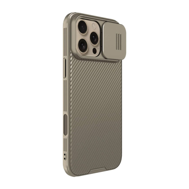 Maska za iPhone 16 Pro Nillkin CamShield Pro zlatna - 614482