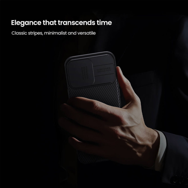 Maska za iPhone 16 Pro Nillkin CamShield Pro zlatna - 614482