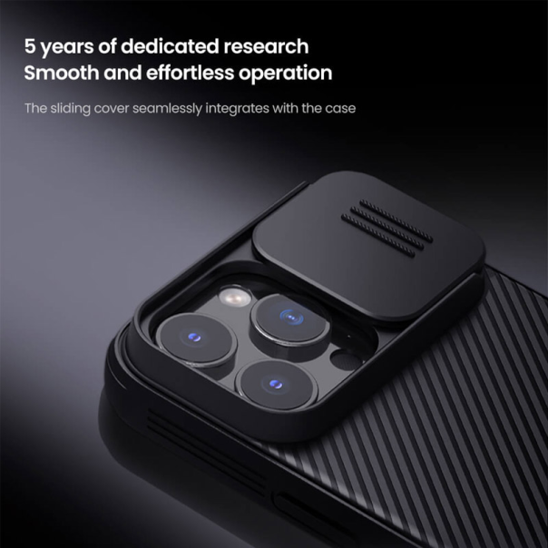 Maska za iPhone 16 Pro Nillkin CamShield Pro zlatna - 614482