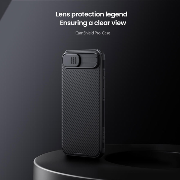 Maska za iPhone 16e Nillkin CamShield Pro crna - 617040