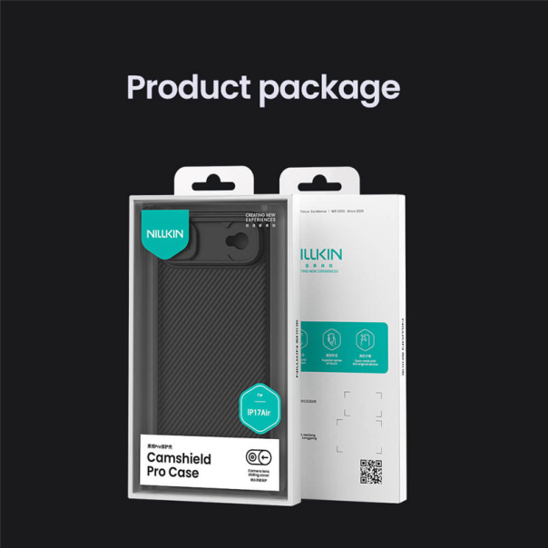 Maska za iPhone Air Nillkin CamShield Pro crna - 620505