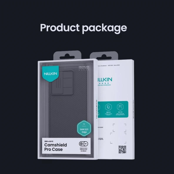 Maska za Samsung S25 Edge Nillkin CamShield Pro plava - 617384