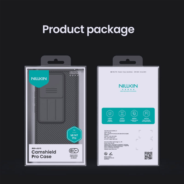 Maska za Xiaomi 14T Pro Nillkin CamShield Pro crna - 614529