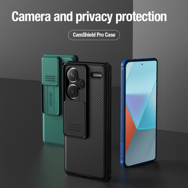 Maska za Xiaomi Redmi Note 13 Pro Plus (EU) 5G Nillkin CamShield Pro crna - 611554