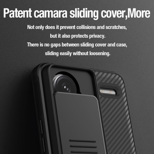 Maska za Xiaomi Redmi Note 13 Pro Plus (EU) 5G Nillkin CamShield Pro crna - 611554