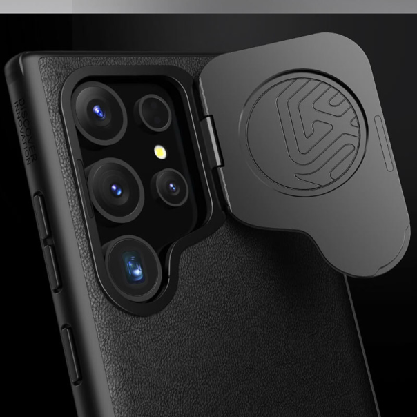 Maska za Samsung S24 Ultra/ S928B Nillkin CamShield Prop Leather crna - 607706
