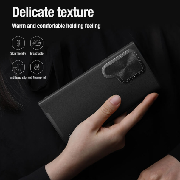 Maska za Samsung S24 Ultra/ S928B Nillkin CamShield Prop Leather crna - 607706