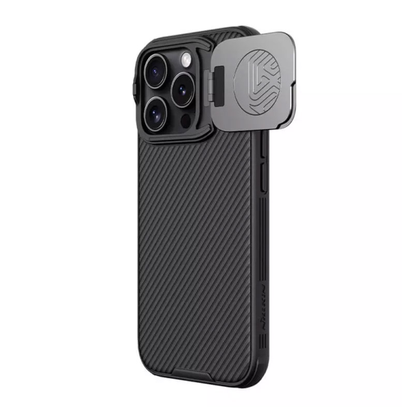 Maska za iPhone 16 Pro Nillkin CamShield Prop Magnetic crna - 513529