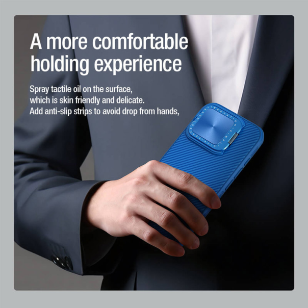 Maska za iPhone 16 Pro Nillkin CamShield Prop Magnetic crna - 513529