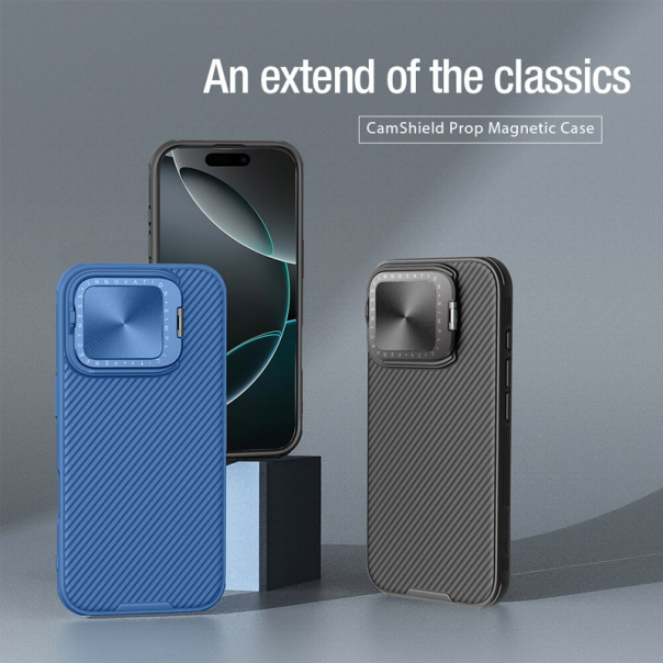 Maska za iPhone 16 Pro Nillkin CamShield Prop Magnetic crna - 513529