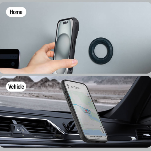 Maska za iPhone 16 Pro Nillkin CamShield Prop Magnetic crna - 513529