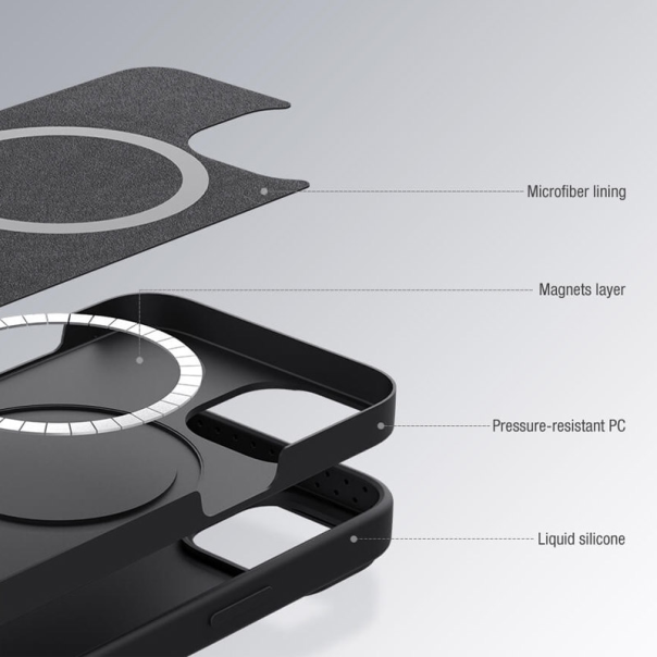 Maska za iPhone 14 Pro Max plava Nillkin CamShield Silky Magnetic - 057920