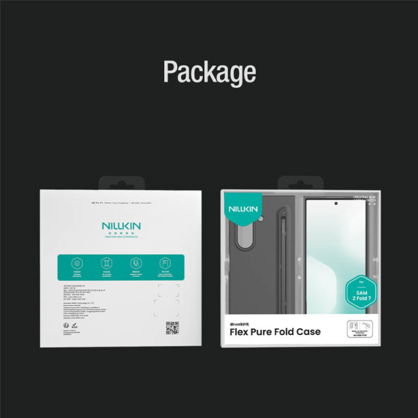 Maska Nillkin Flex pure Fold Samsung Galaxy Z Fold 7 (S Pen version) crna - 620967