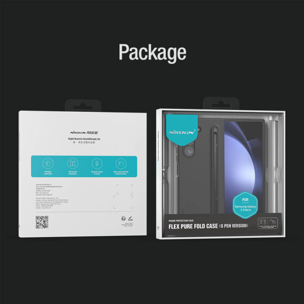 Maska za Samsung Z Fold 6/F956B Nillkin Flex pure crna - 614130