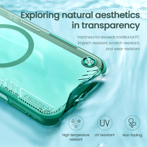 Maska za iPhone 16 Pro Max Nillkin Iceblade Prop Magnetic zelena (sa otvorom za kameru) - 613600