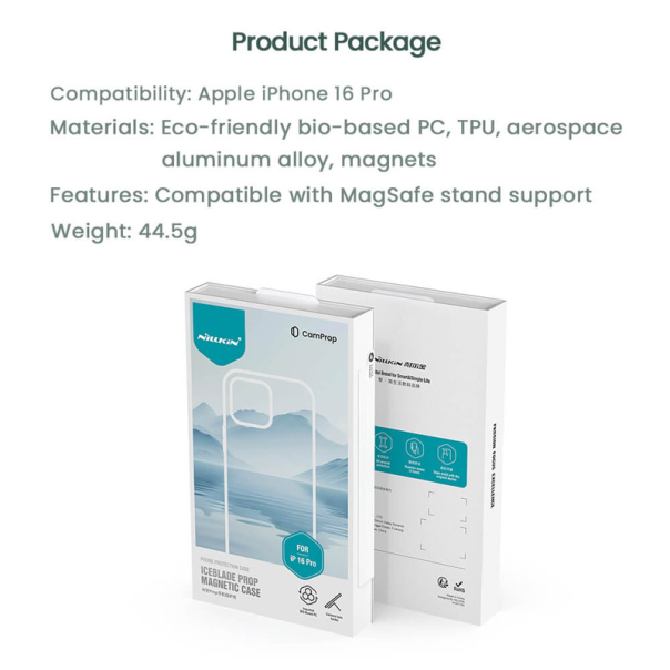 Maska za iPhone 16 Pro Nillkin Iceblade Prop Magnetic zelena (sa otvorom za kameru) - 613599