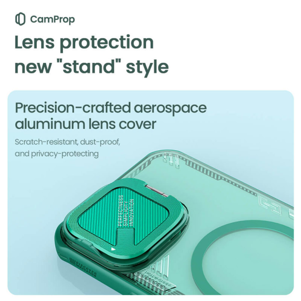 Maska za iPhone 16 Nillkin Iceblade Prop Magnetic zelena - 613596