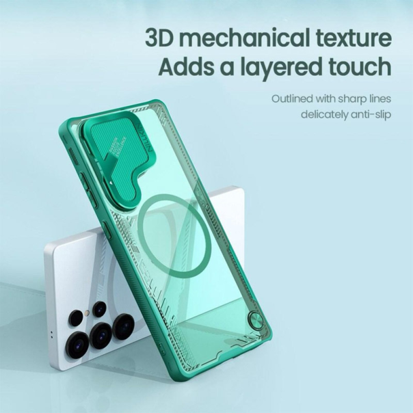 Maska za Samsung S25 Ultra/ S938B Nillkin Iceblade Prop Magnetic zelena - 615752