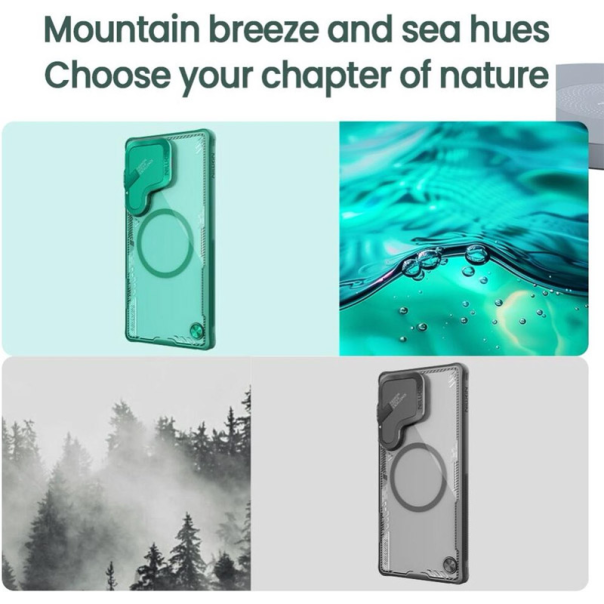 Maska za Samsung S25 Ultra/ S938B Nillkin Iceblade Prop Magnetic zelena - 615752