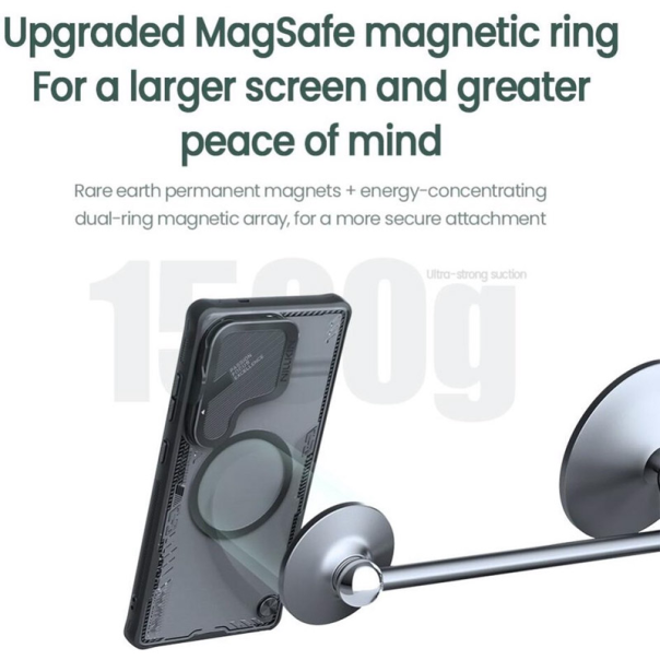 Maska za Samsung S25 Ultra/ S938B Nillkin Iceblade Prop Magnetic zelena - 615752