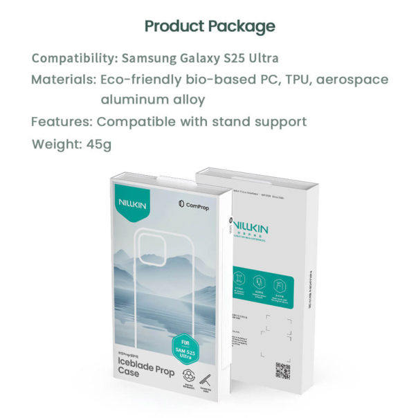 Maska za Samsung S25 Ultra/ S938B Nillkin Iceblade Prop Magnetic zelena - 615752