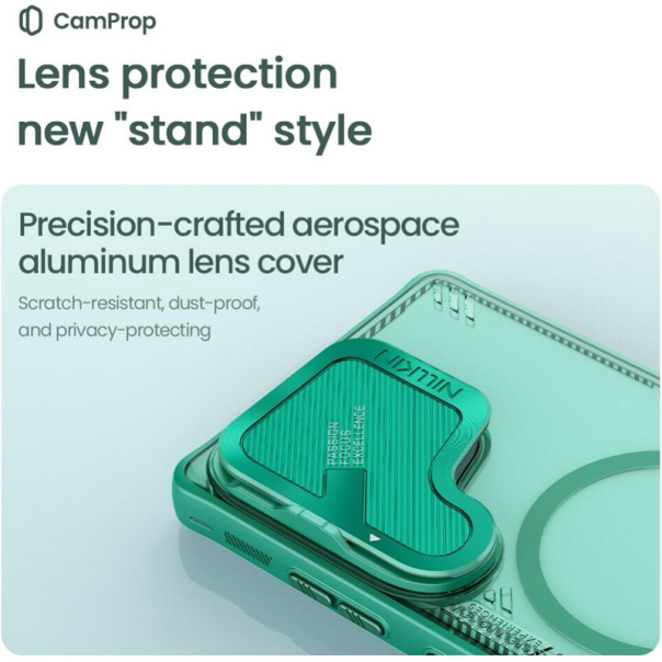 Maska za Samsung S25 Ultra/ S938B Nillkin Iceblade Prop Magnetic zelena - 615752
