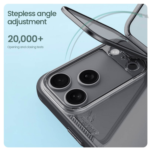 Maska za iPhone 17 Pro Max Nillkin Iceblade Prop crna (sa otvorom za kameru) - 622130