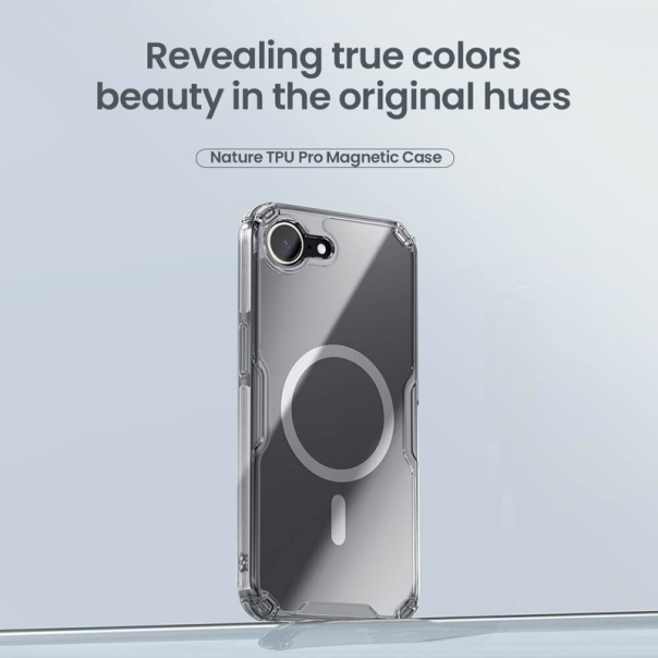 Maska za iPhone 16e Nillkin Nature Pro Magnetic bela - 617290