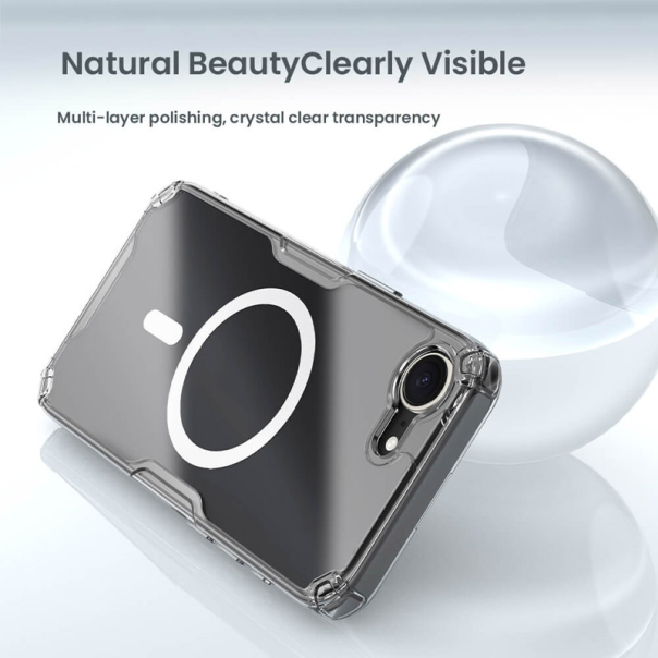 Maska za iPhone 16e Nillkin Nature Pro Magnetic bela - 617290