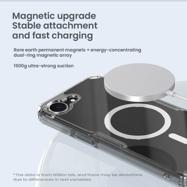 Maska za iPhone 16e Nillkin Nature Pro Magnetic bela - 617290