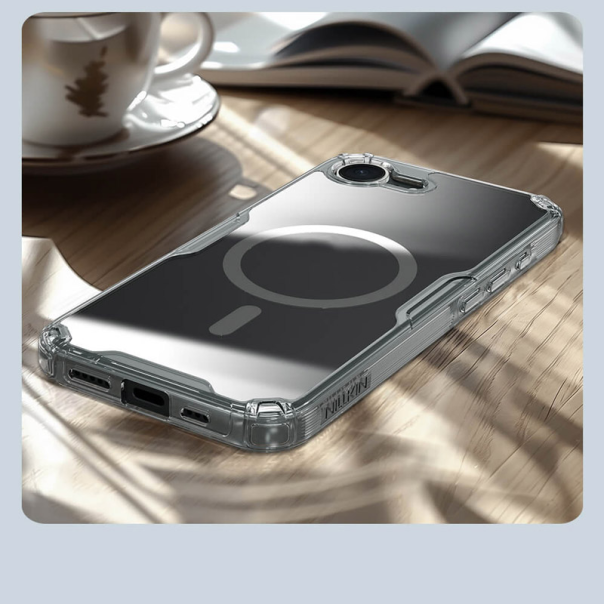 Maska za iPhone 16e Nillkin Nature Pro Magnetic bela - 617290