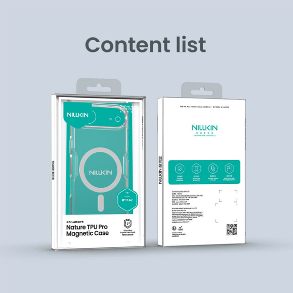 Maska za iPhone 17 Air Nillkin Nature Pro Magnetic bela - 620492