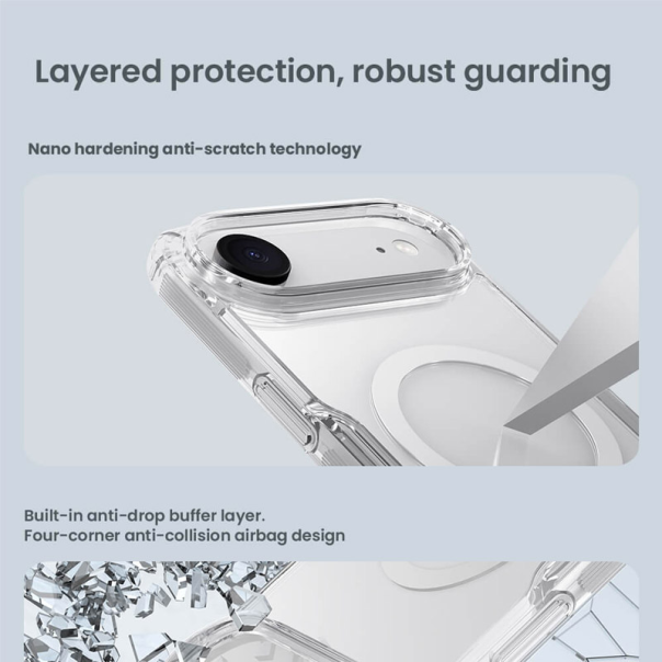 Maska za iPhone 17 Air Nillkin Nature Pro Magnetic bela - 620492