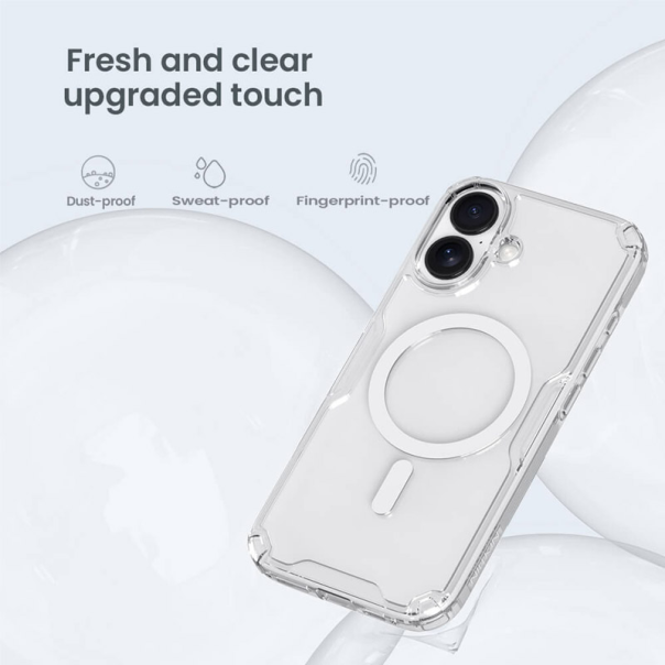 Maska za iPhone 17 Nillkin Nature Pro Magnetic bela - 620491
