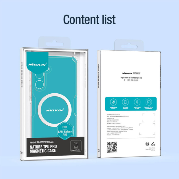 Maska za Samsung A55 5G/ A556B Nillkin Nature Pro Magnetic bela - 609040