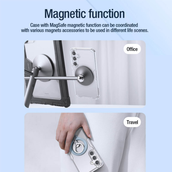 Maska za Samsung A55 5G/ A556B Nillkin Nature Pro Magnetic bela - 609040