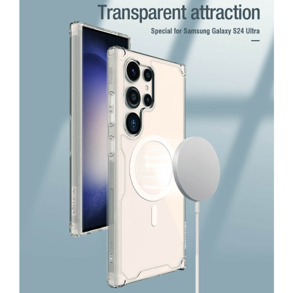 Maska za Samsung S24 Ultra/ S928B Nillkin Nature Pro Magnetic bela - 607661