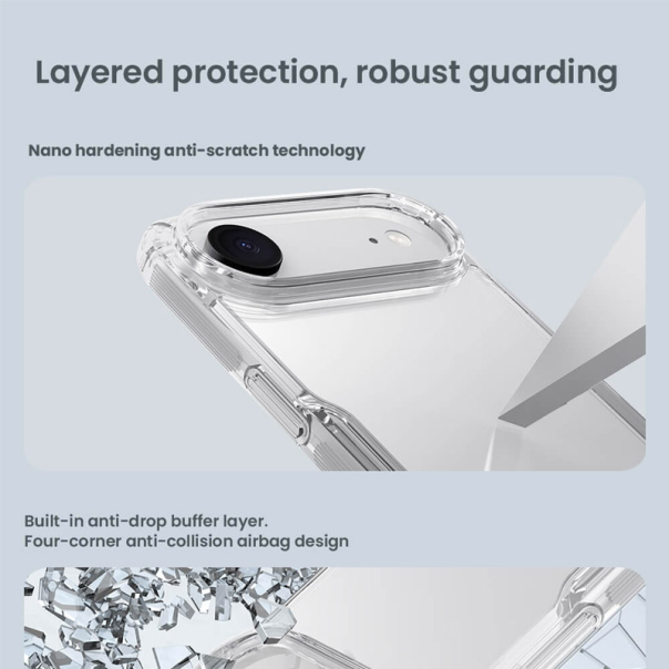 Maska za iPhone 17 Air Nillkin Nature Pro transparent - 620488