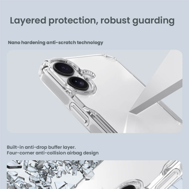 Maska za iPhone 17 Nillkin Nature Pro transparent - 620487