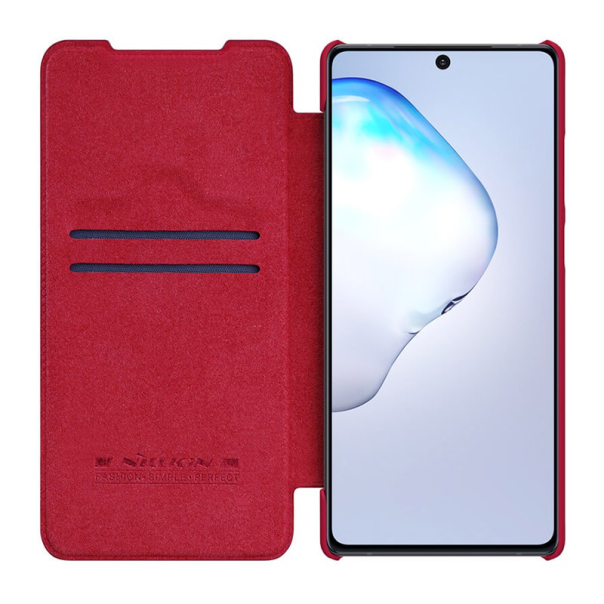 Maska za Samsung Note 20/ N980F na preklop Nillkin Qin crvena - 043852-1