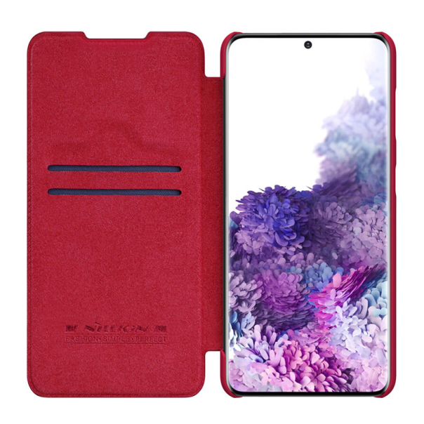 Maska za Samsung S21 Plus/ G99B / S30 Plus na preklop Nillkin Qin crvena - 049942