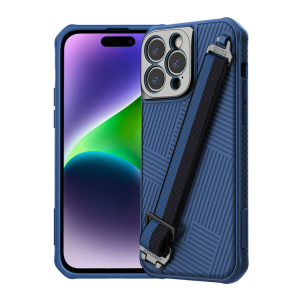 Maska za iPhone 14 Pro Max Nillkin Strap plava - 600383