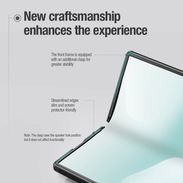 Maska Nillkin Super Frosted Shield Fold Magnetic (with Pen) Samsung Galaxy Z Fold 7 crna - 620970