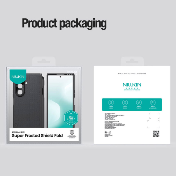 Maska Nillkin Super Frosted Shield Fold Magnetic (with Pen) Samsung Galaxy Z Fold 7 crna - 620970