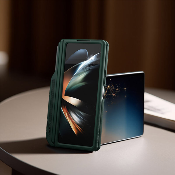 Maska za Samsung Galaxy Z Fold 5 5G/ F946B (sa otvorom za olovku) Nillkin Super Frosted Shield Fold zelena - 605070
